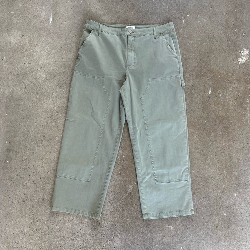 Pistola Denim Ashton Pant in Wild Fern Size 32 Chinos Sage Green Ankle - Picture 6 of 9